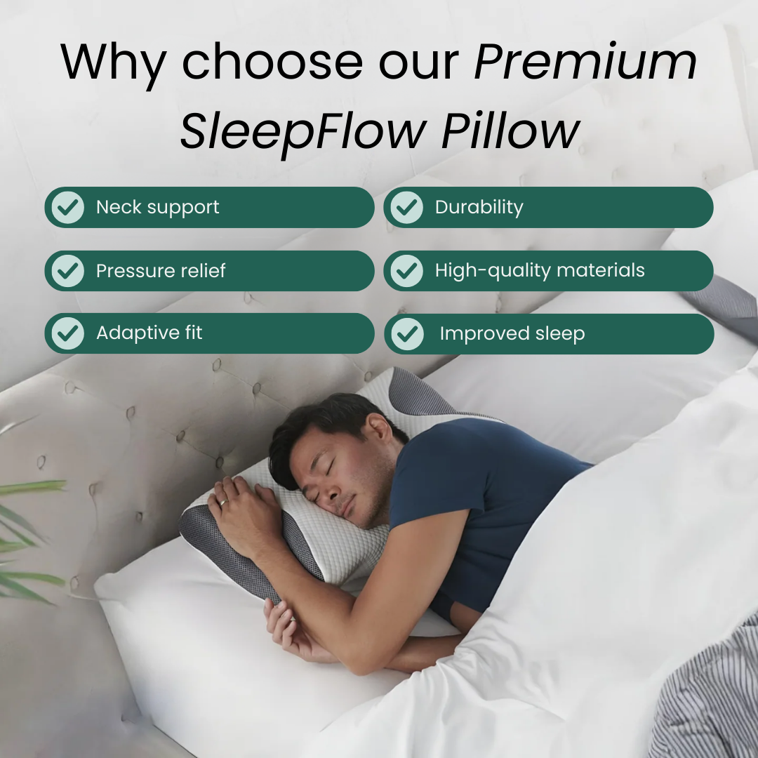 SleepFlow - Premium Pillow for Pain Relief