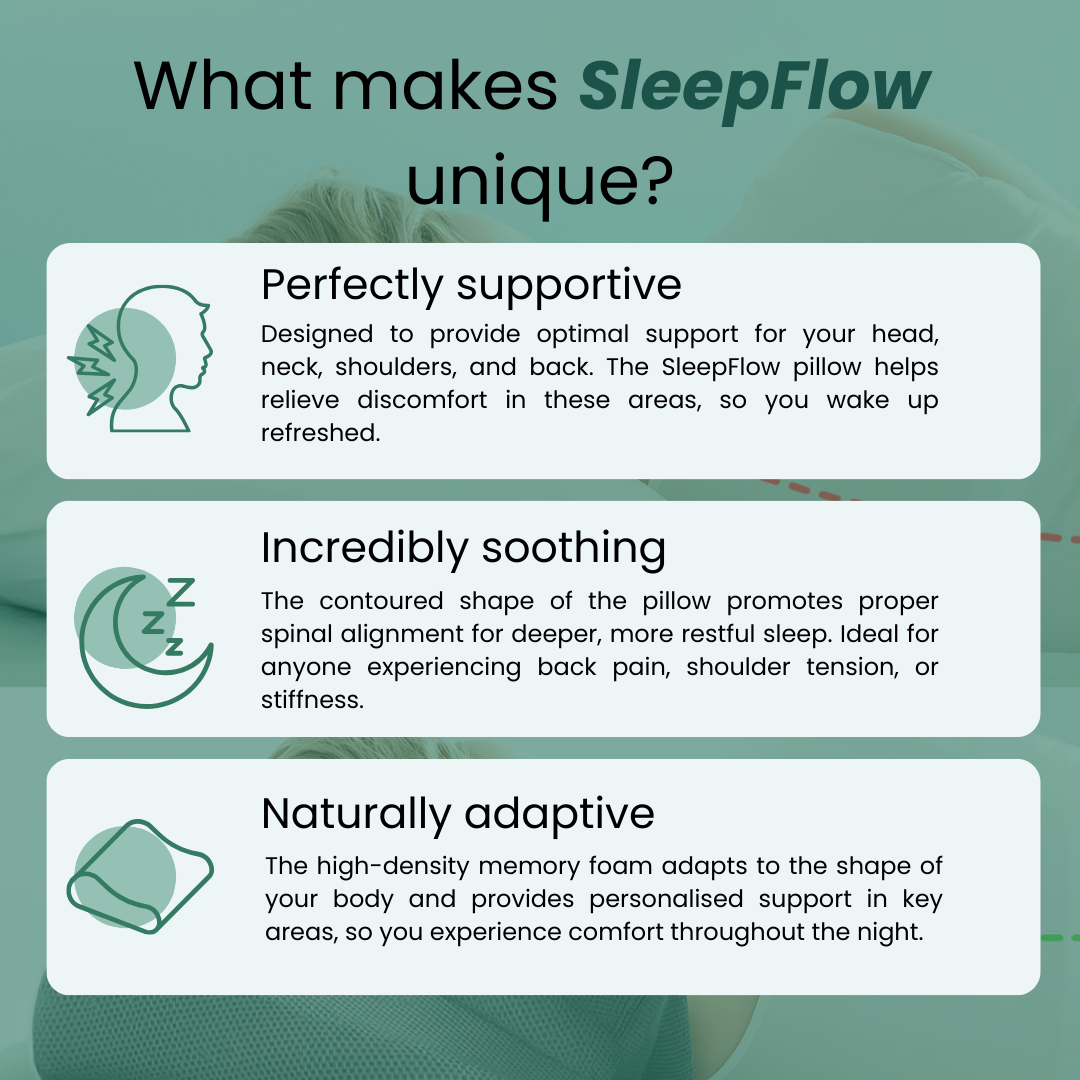 SleepFlow - Premium Pillow for Pain Relief
